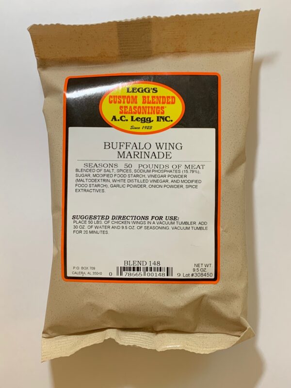 AC Leggs Old Plantation Buffalo Wing Marinade
