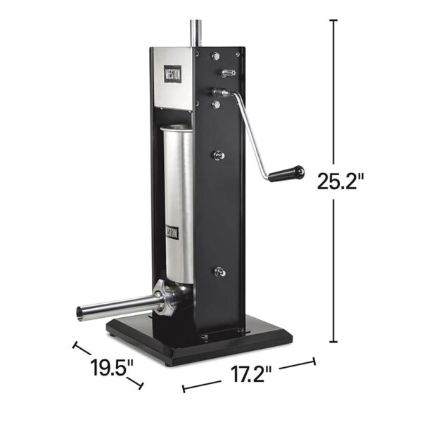 Weston 11 LB Dual Speed Vertical Sausage Stuffer - Image 4